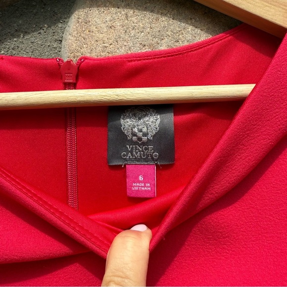 Vince Camuto Pink Sheath Dress with Bell Sleeves Women’s Size 6 - Picture 3 of 6